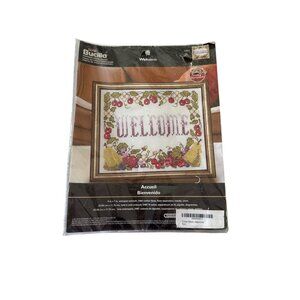 Bucilla Stamped Cross Stitch Welcome Home Fruit Home Decor